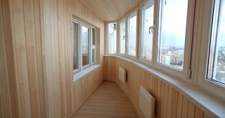Внутренняя отделка лоджии Карталы, цена от 209 руб. м2
